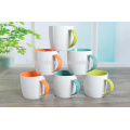 450ml glaze ceramic water mug passed FDA,ROHS certification